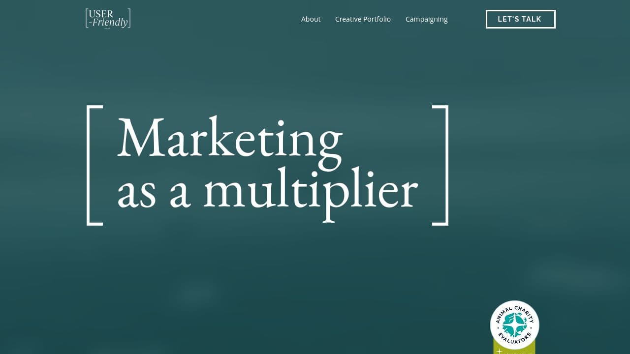 User-Friendly website screenshot