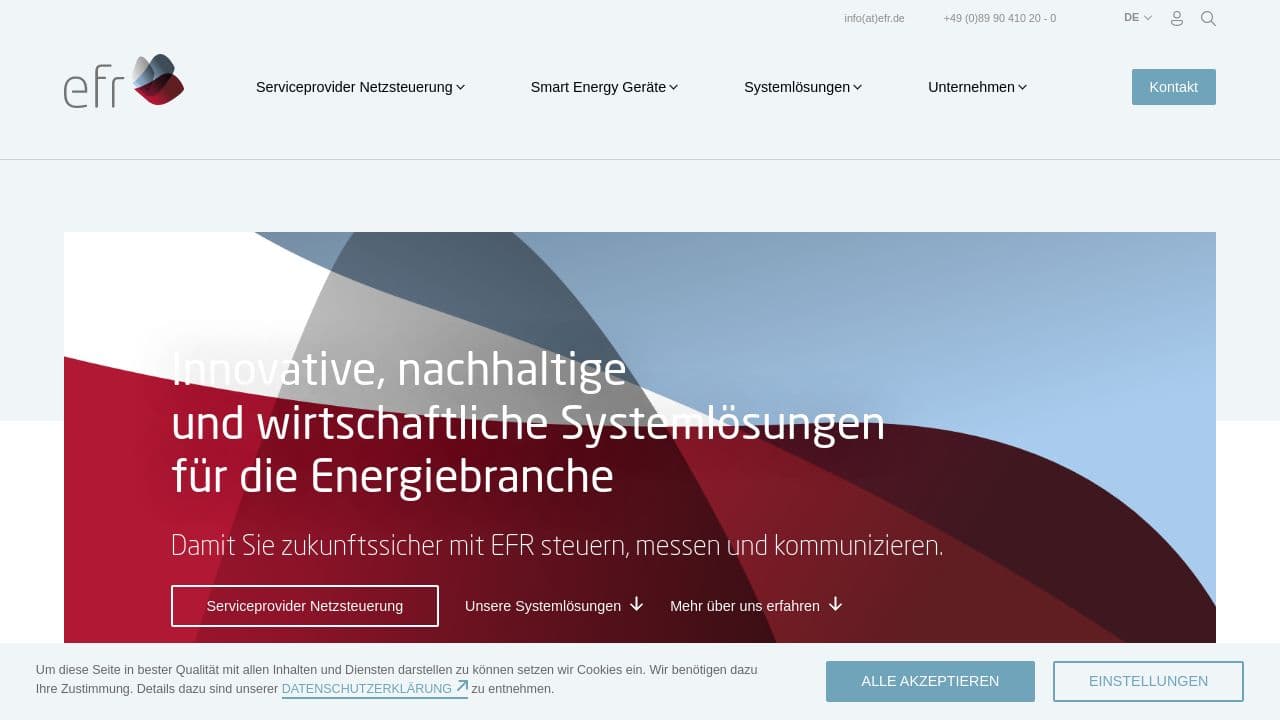 EFR GmbH website screenshot