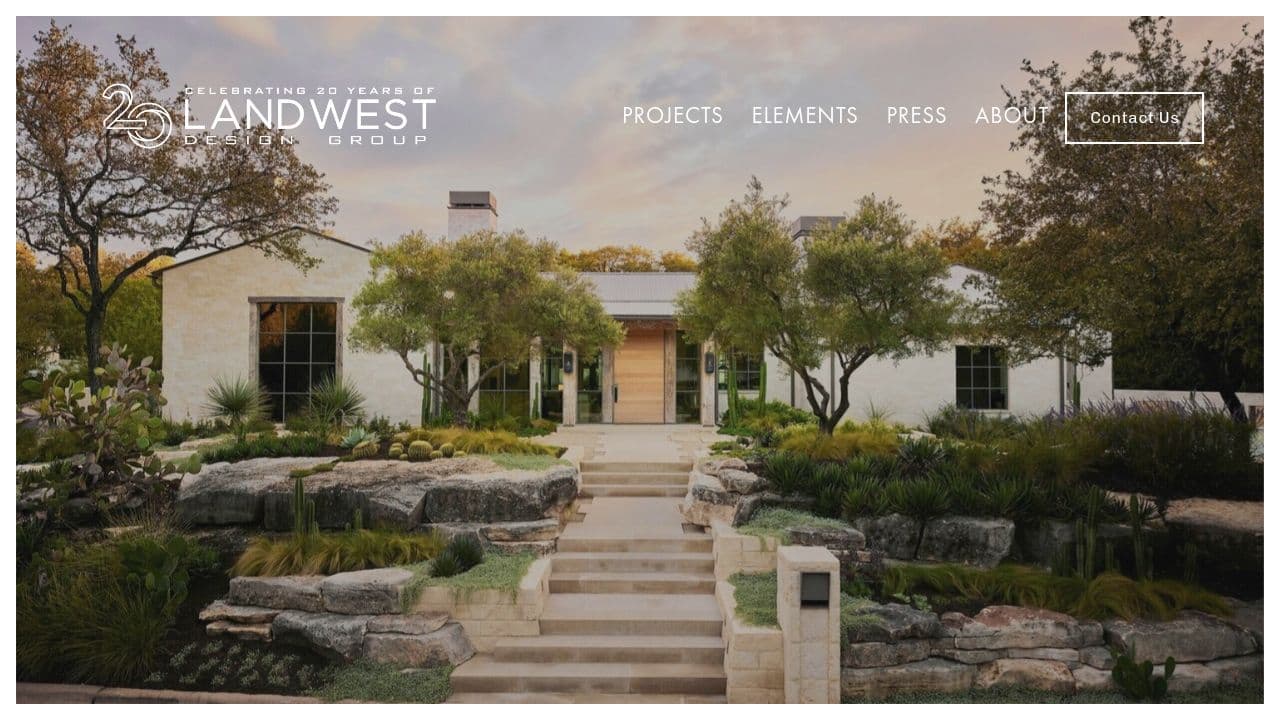 LandWest Design Group website screenshot