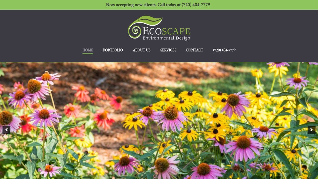 Ecoscape Environmental Design website screenshot