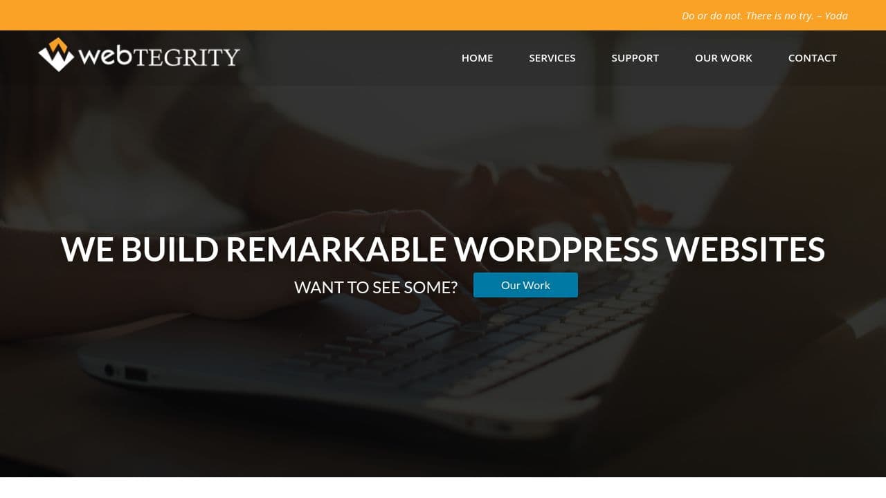 WebTegrity website screenshot