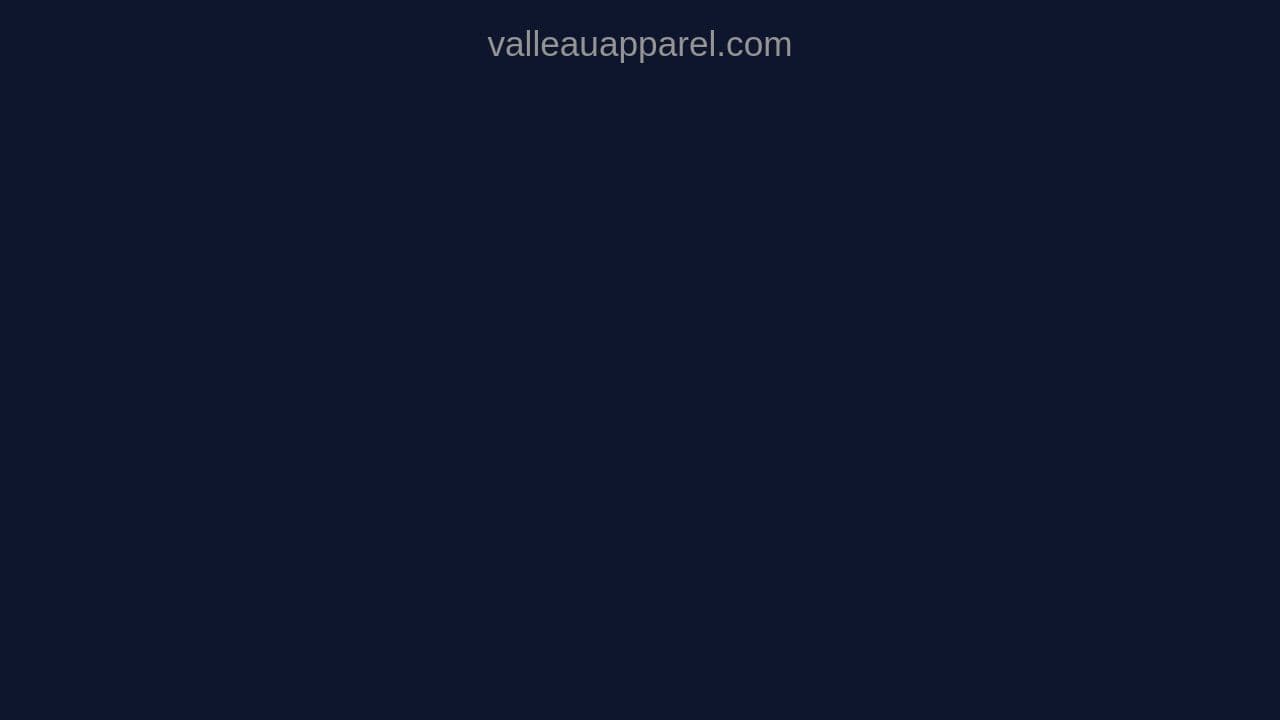 Valleau Apparel  website screenshot
