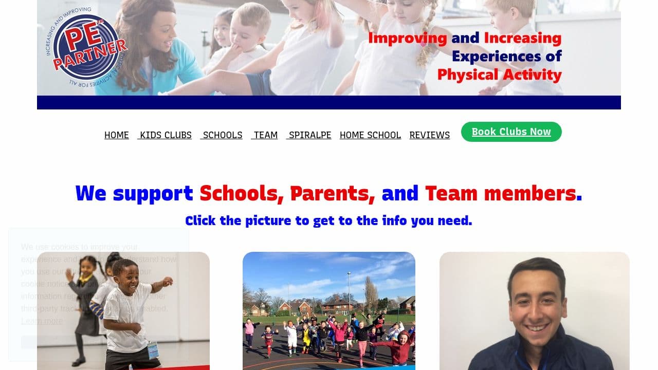 PE Partner  website screenshot