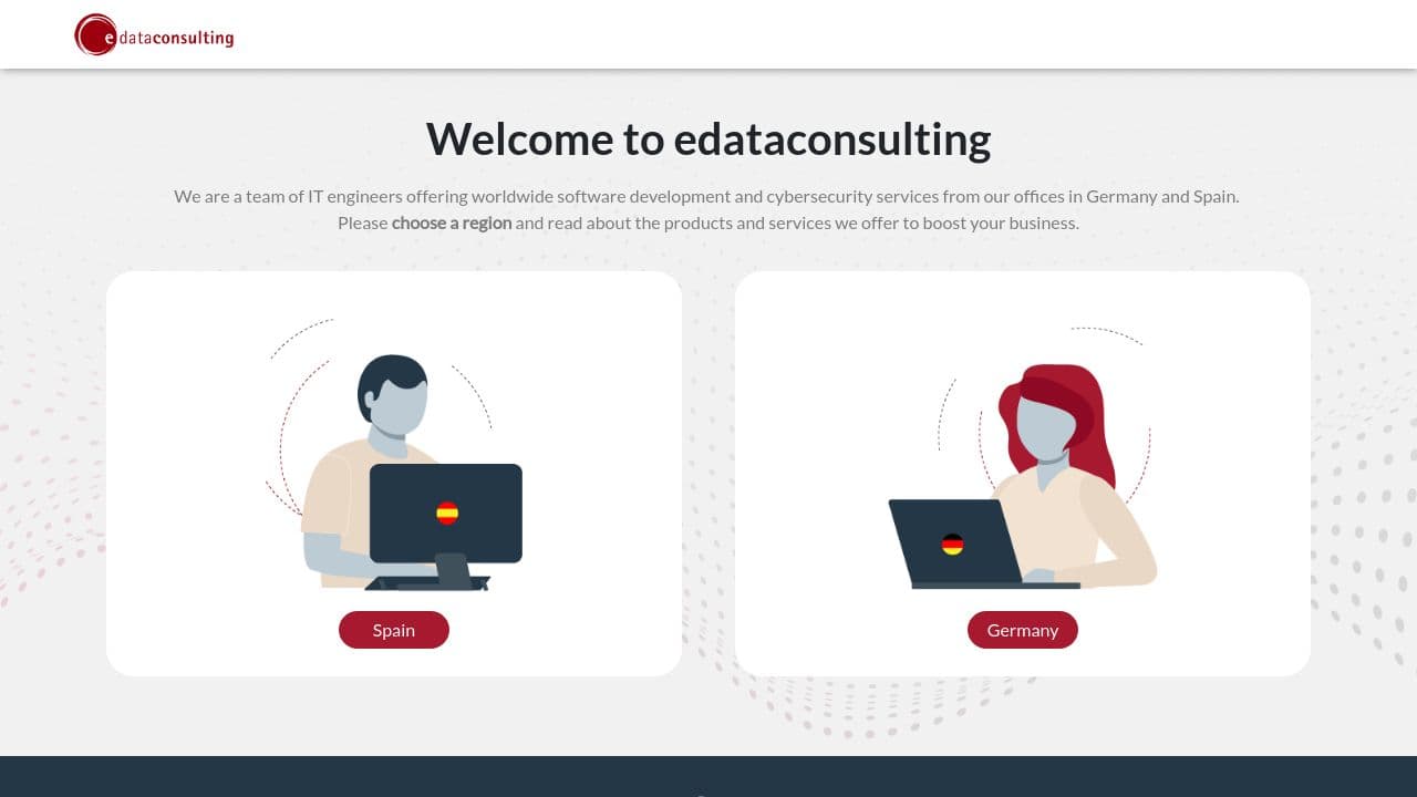 edataconsulting  website screenshot