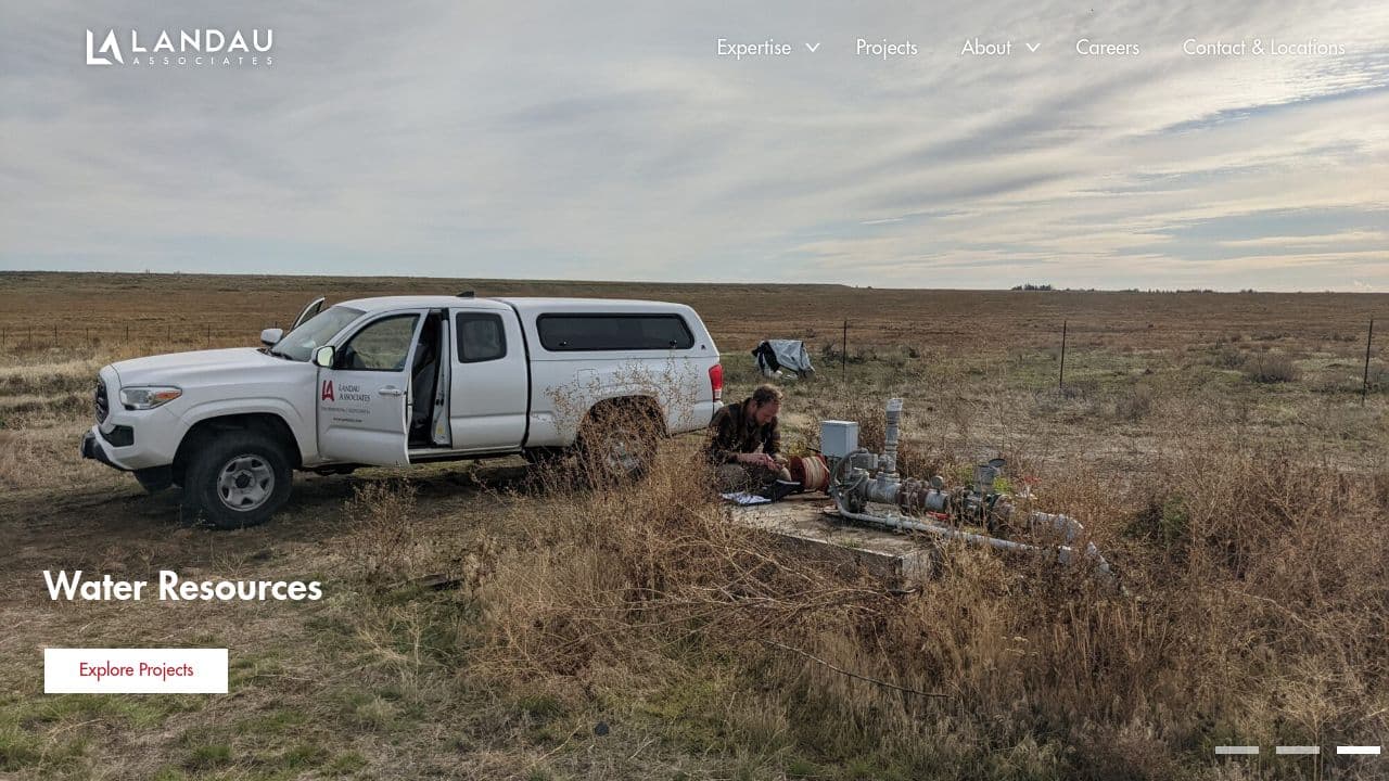 Landau Associates website screenshot