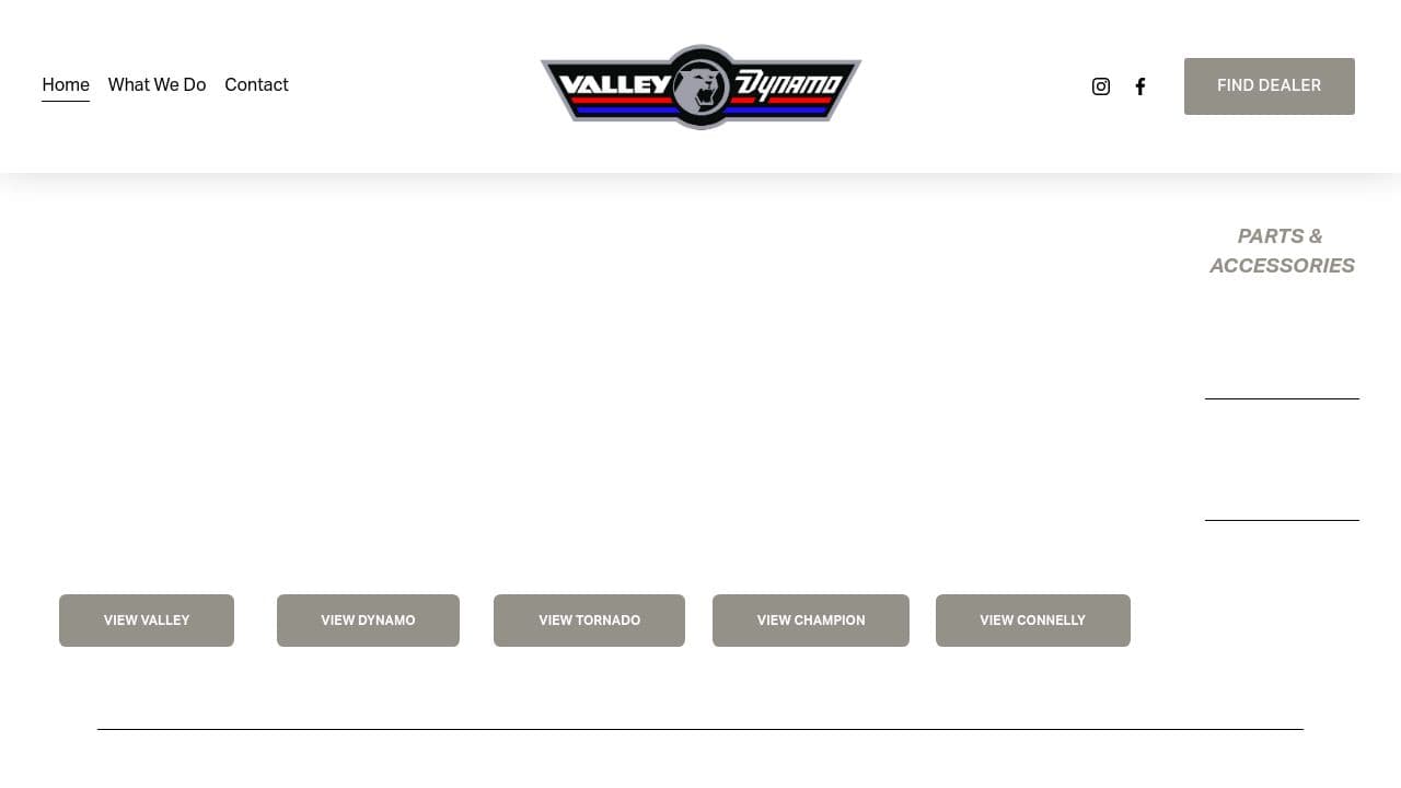 Valley-Dynamo website screenshot
