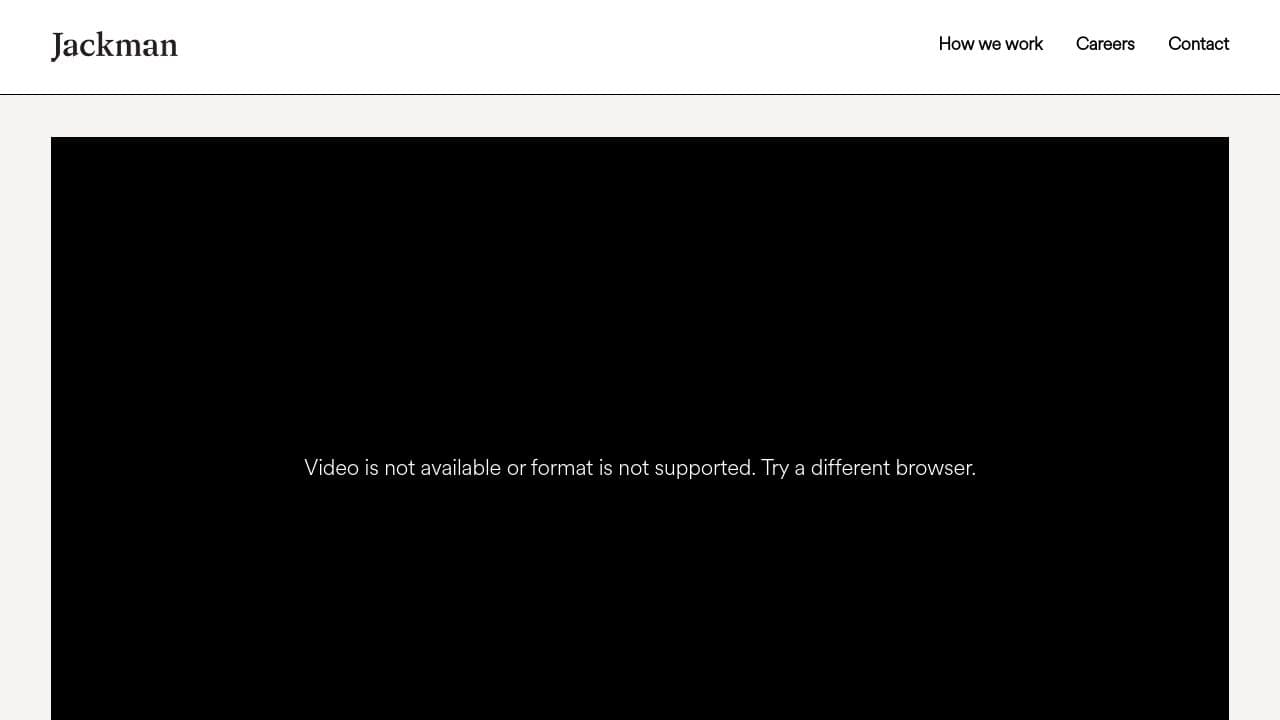 Jackman website screenshot