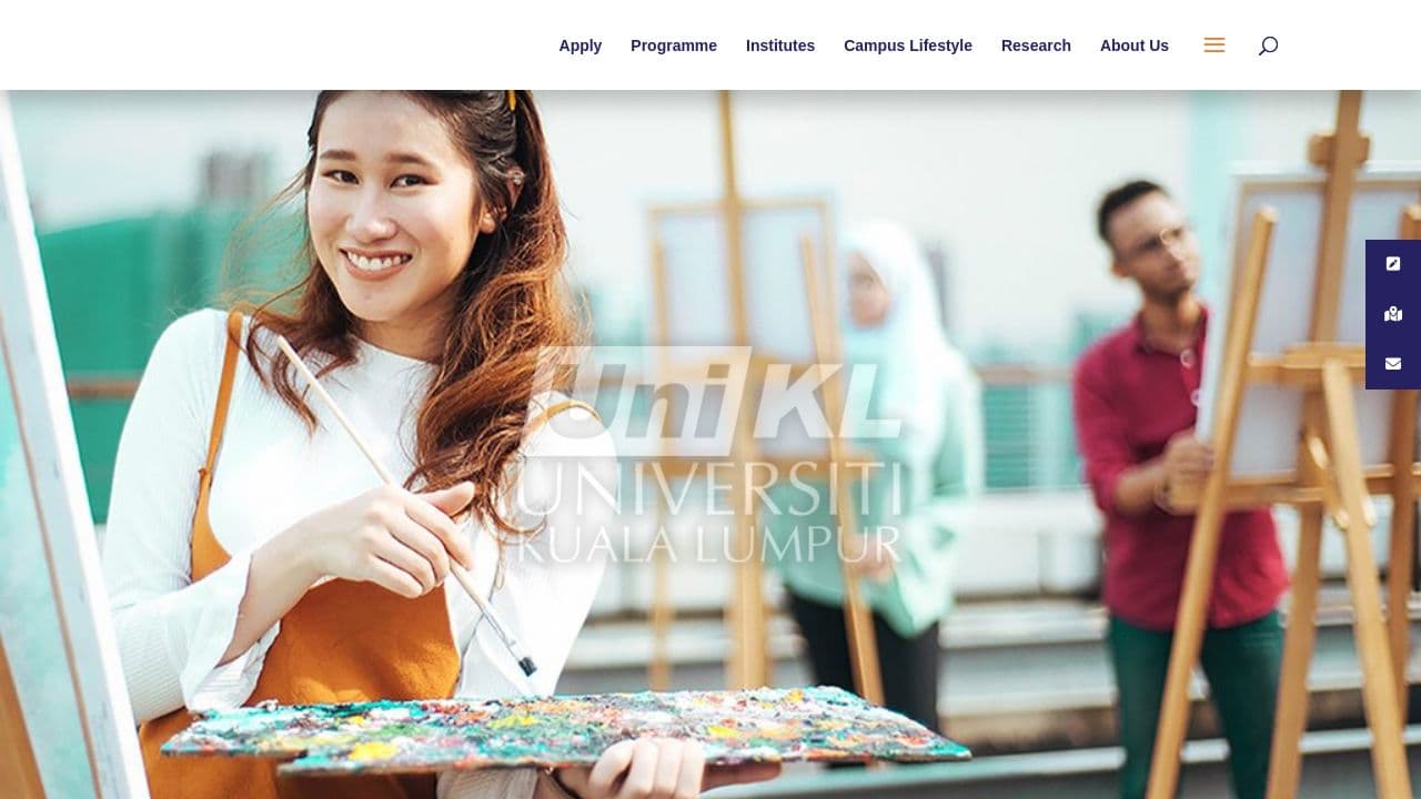 Universiti Kuala Lumpur website screenshot