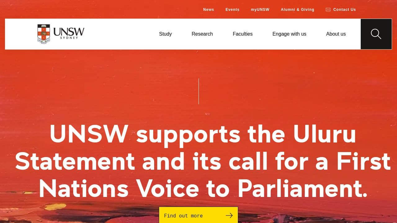 Warrane College UNSW website screenshot