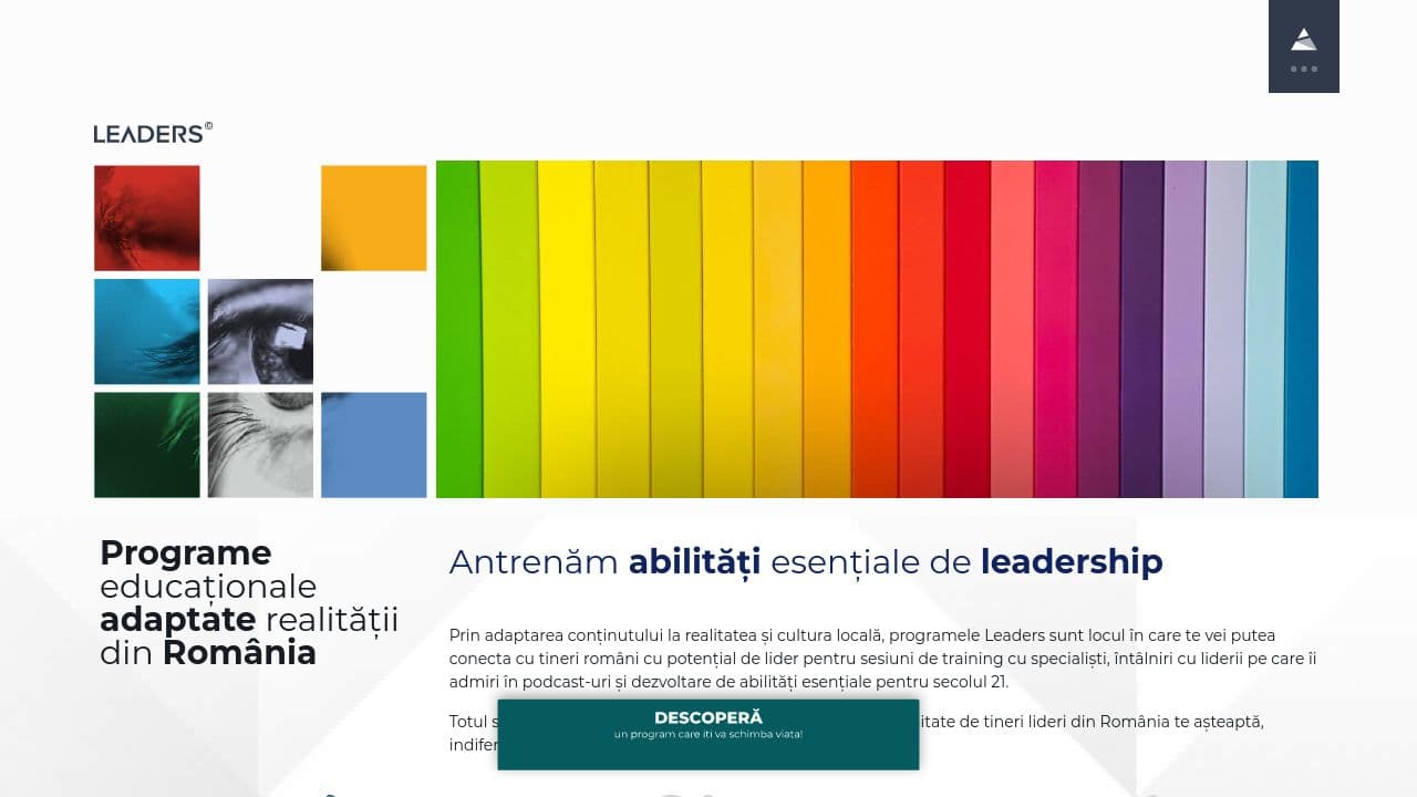 LEADERS Foundation website screenshot