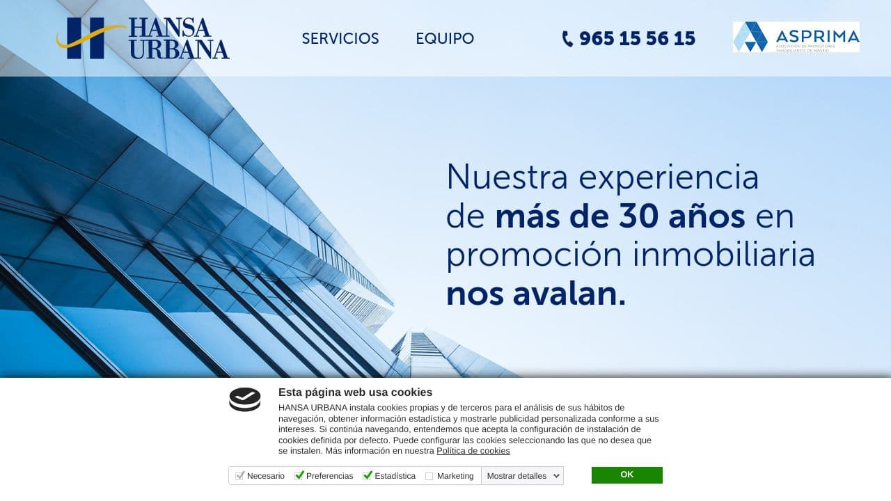 Hansa Urbana website screenshot