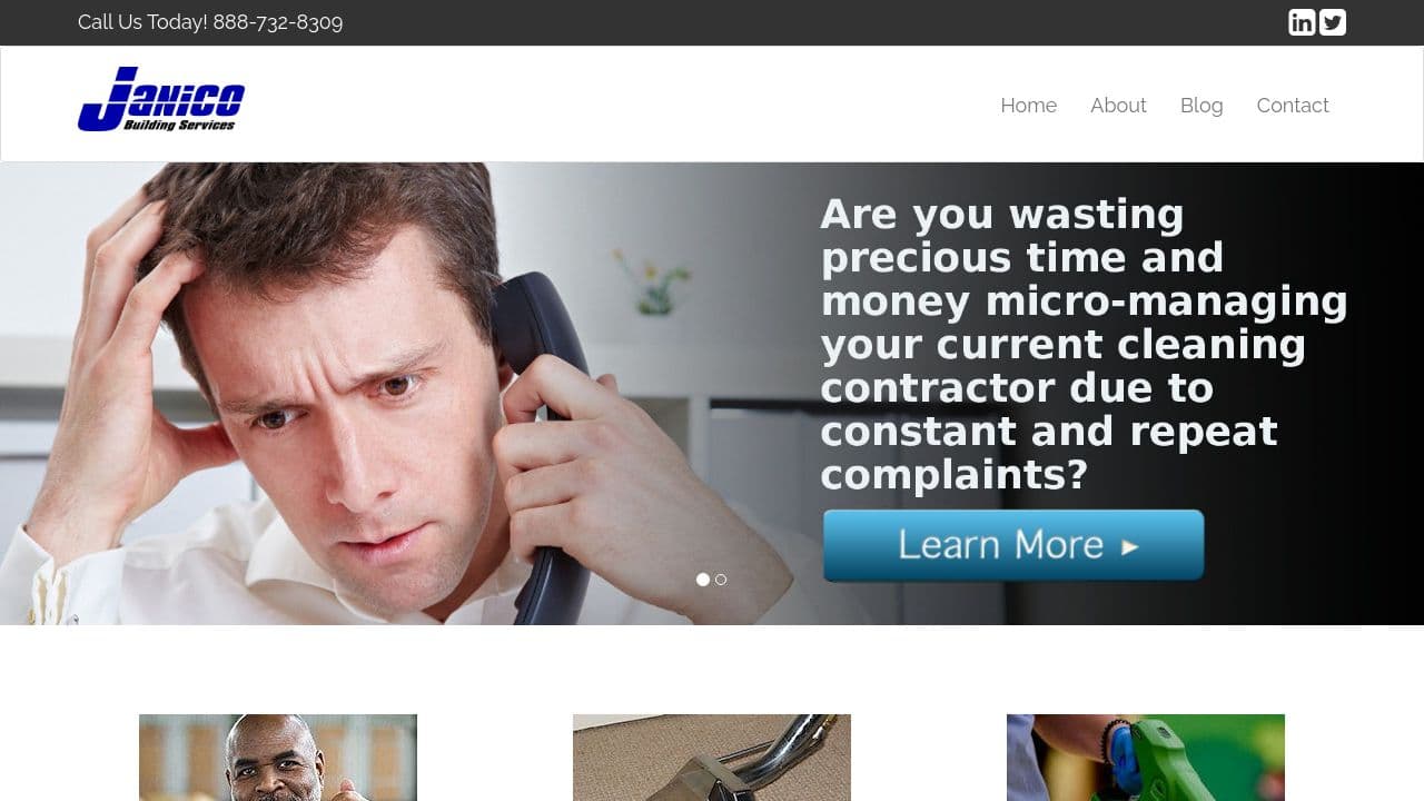 Janico Building Services, LLC website screenshot