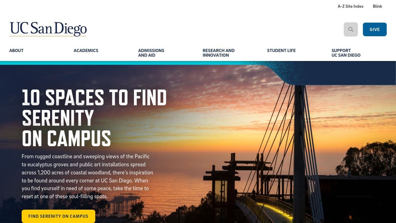 UC San Diego Jacobs School of Engineering website screenshot