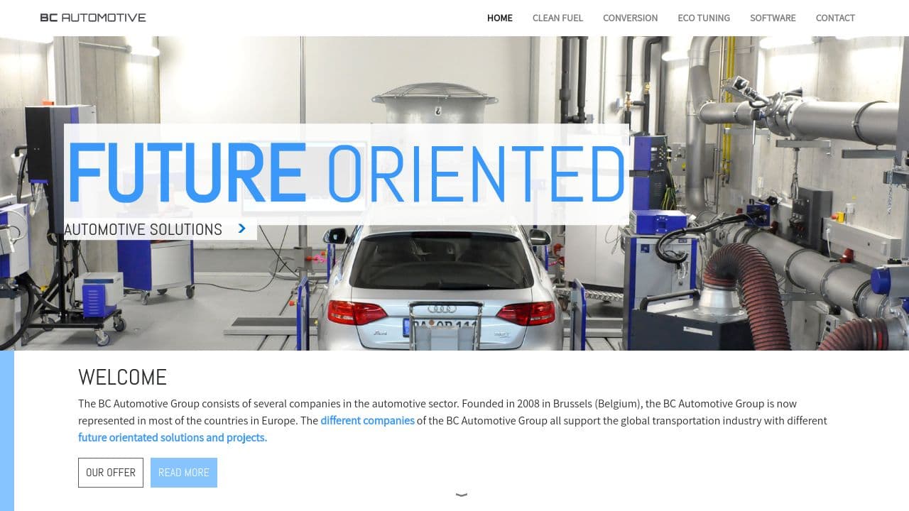 BC-Automotive website screenshot