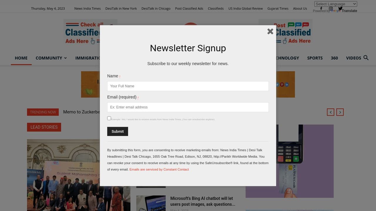 Parikh Worldwide Media LLC website screenshot